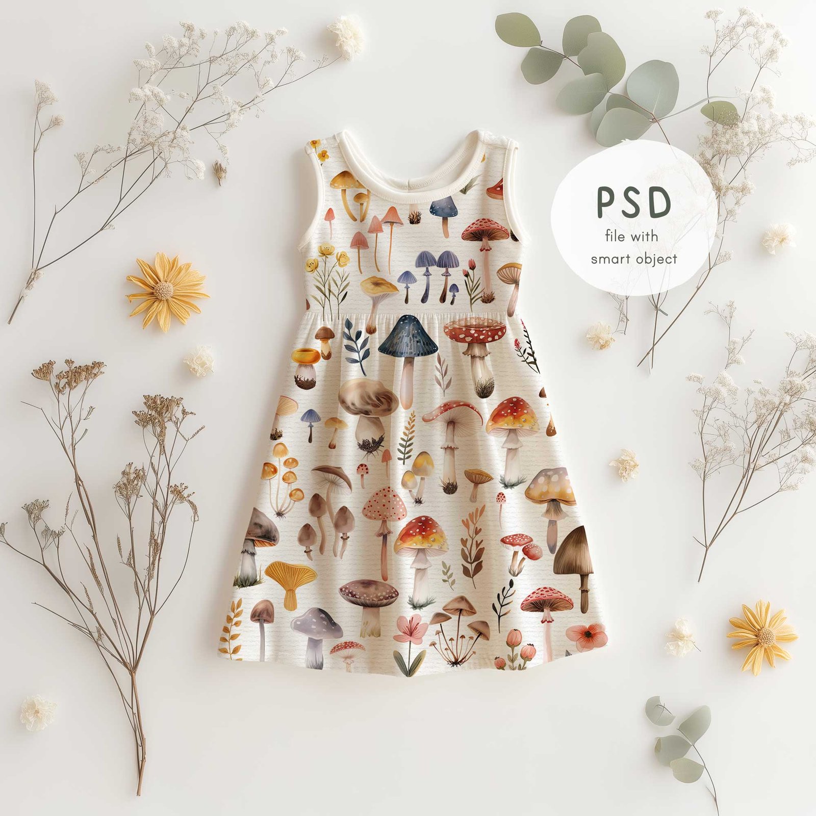 Realistic Baby Dress Mockup for Kids Clothing | Canva + PSD - Image 2