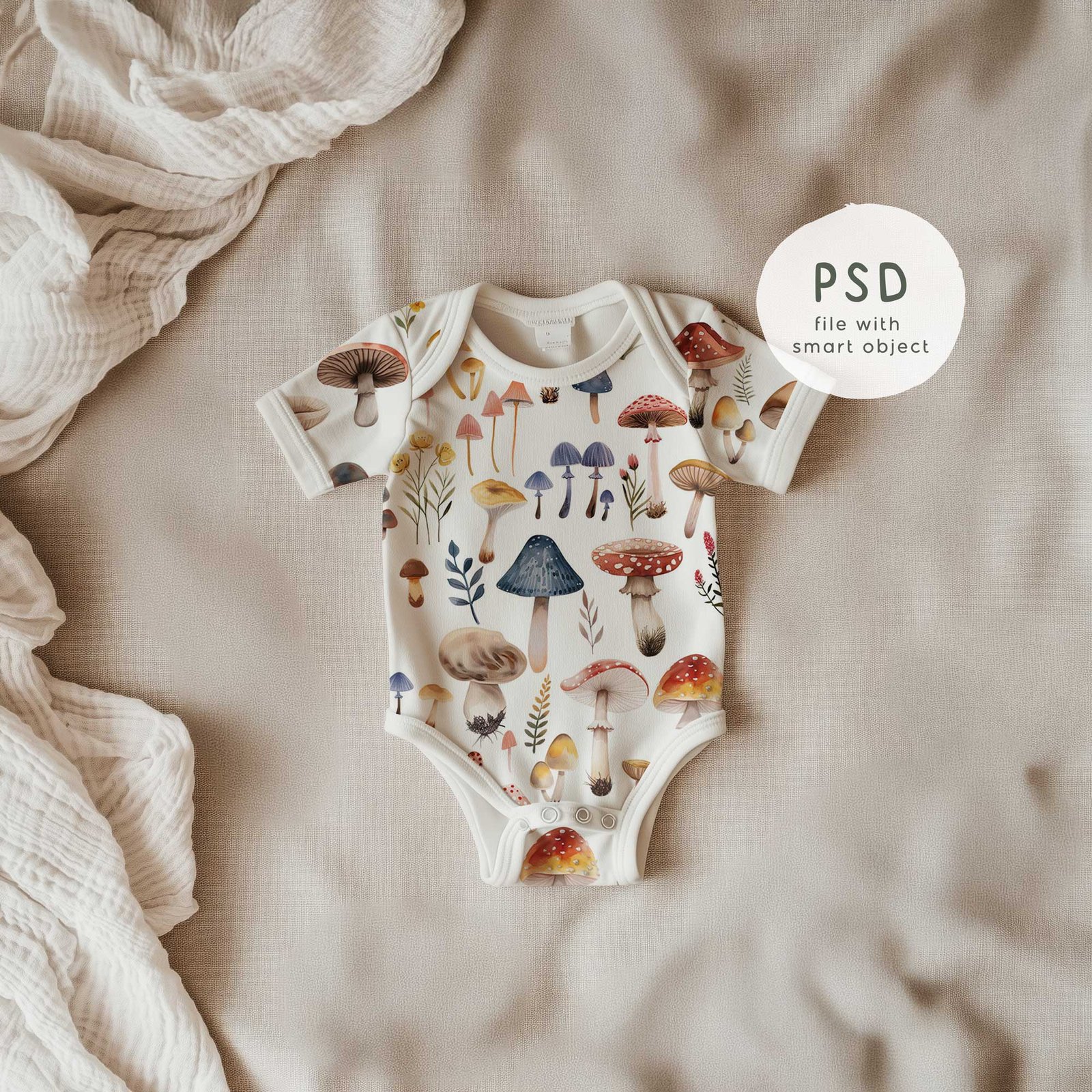 Baby romper Mockup, Canva drag & drop PNG and PSD Smart Object, - Image 7