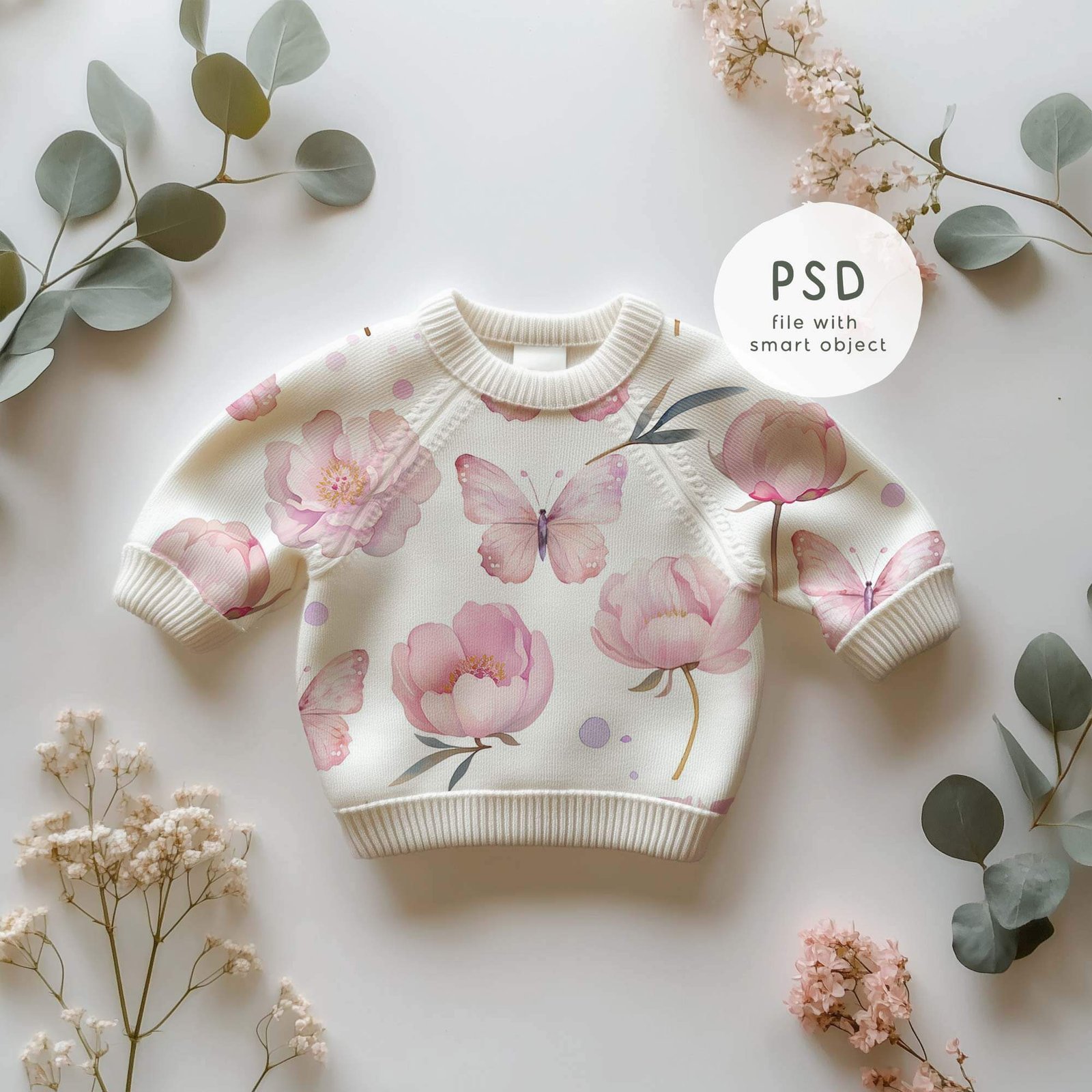 Baby Sweater Mockup, kids Clothing Mockup, PNG and PSD Smart Object, - Image 6