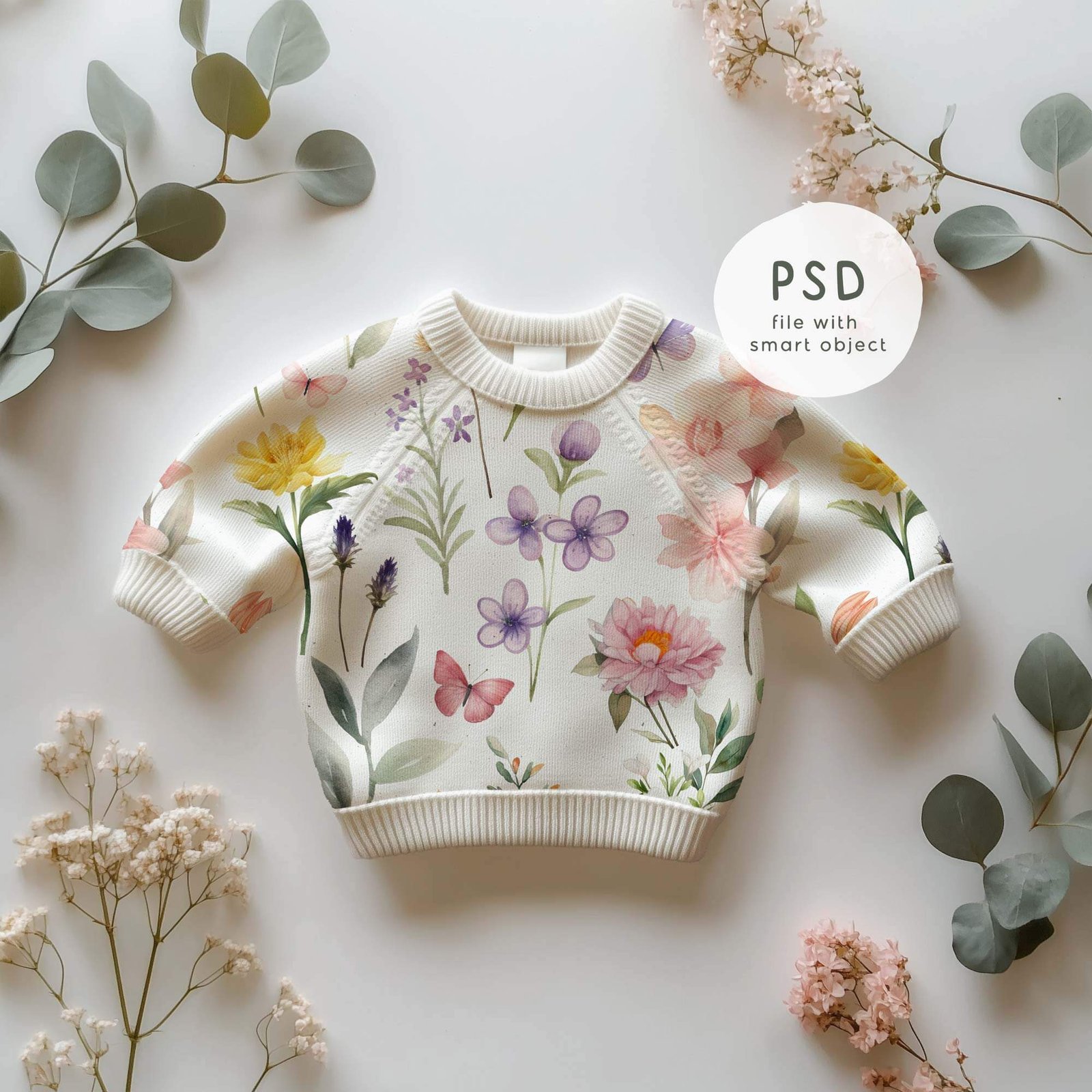 Baby Sweater Mockup, kids Clothing Mockup, PNG and PSD Smart Object, - Image 5