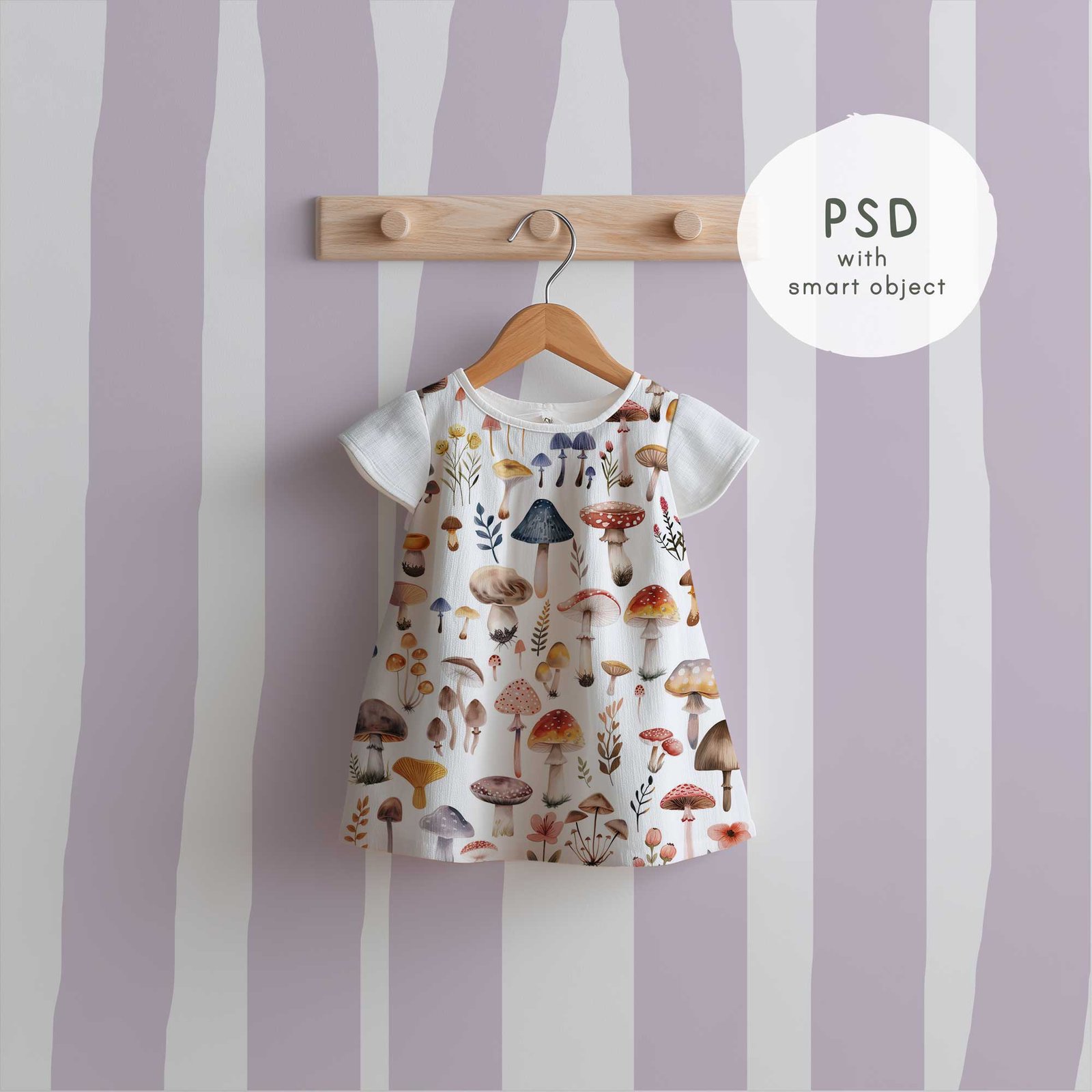 Simple Baby Dress Mockup, PNG and PSD Smart Object, - Image 7