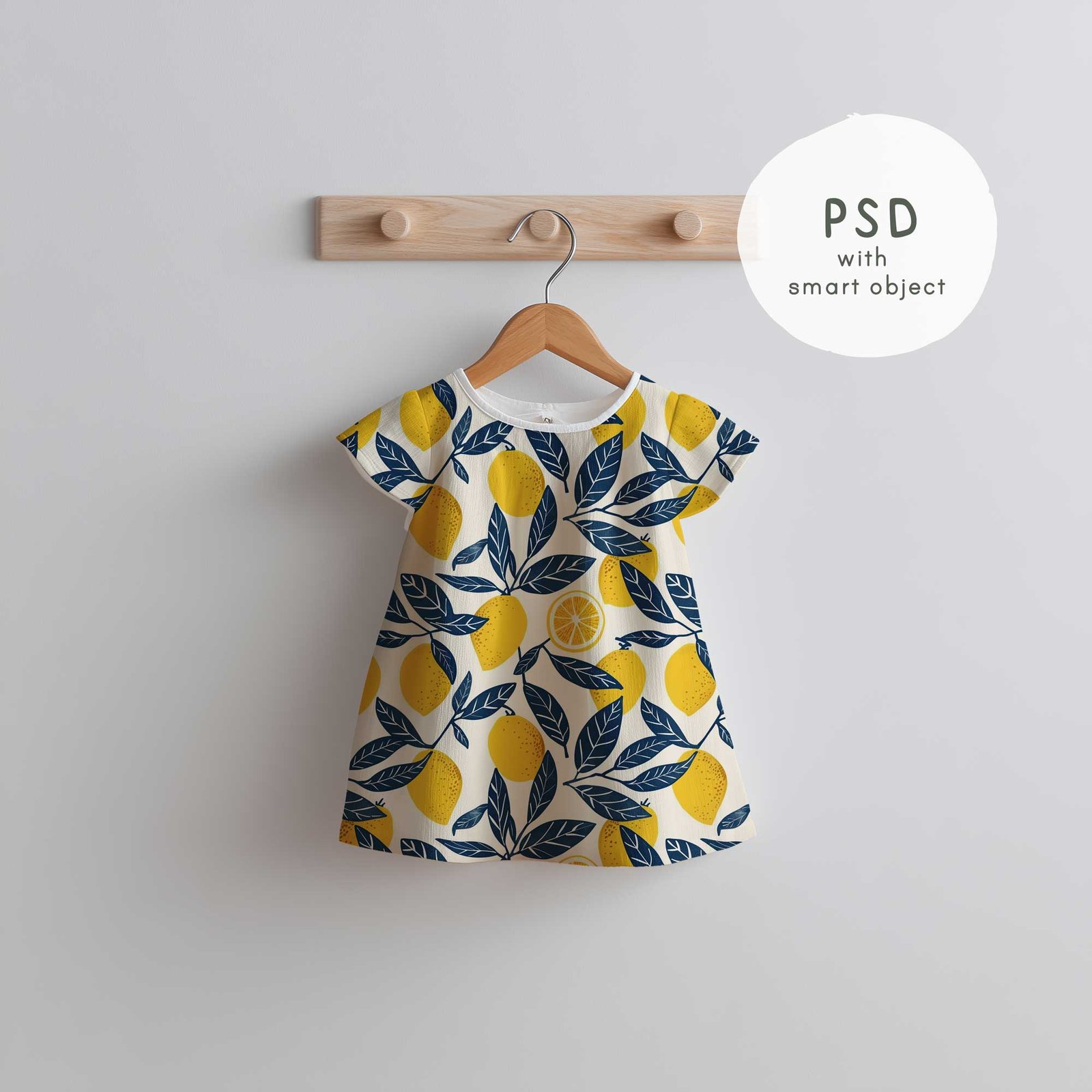Simple Baby Dress Mockup, PNG and PSD Smart Object, - Image 9
