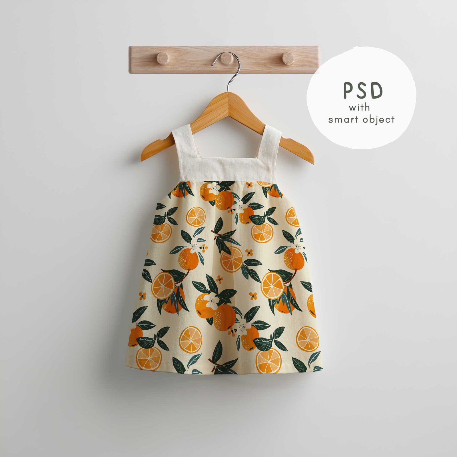 Toddler Dress Mockup, Kids Clothing - PNG and PSD Smart Object - Image 2