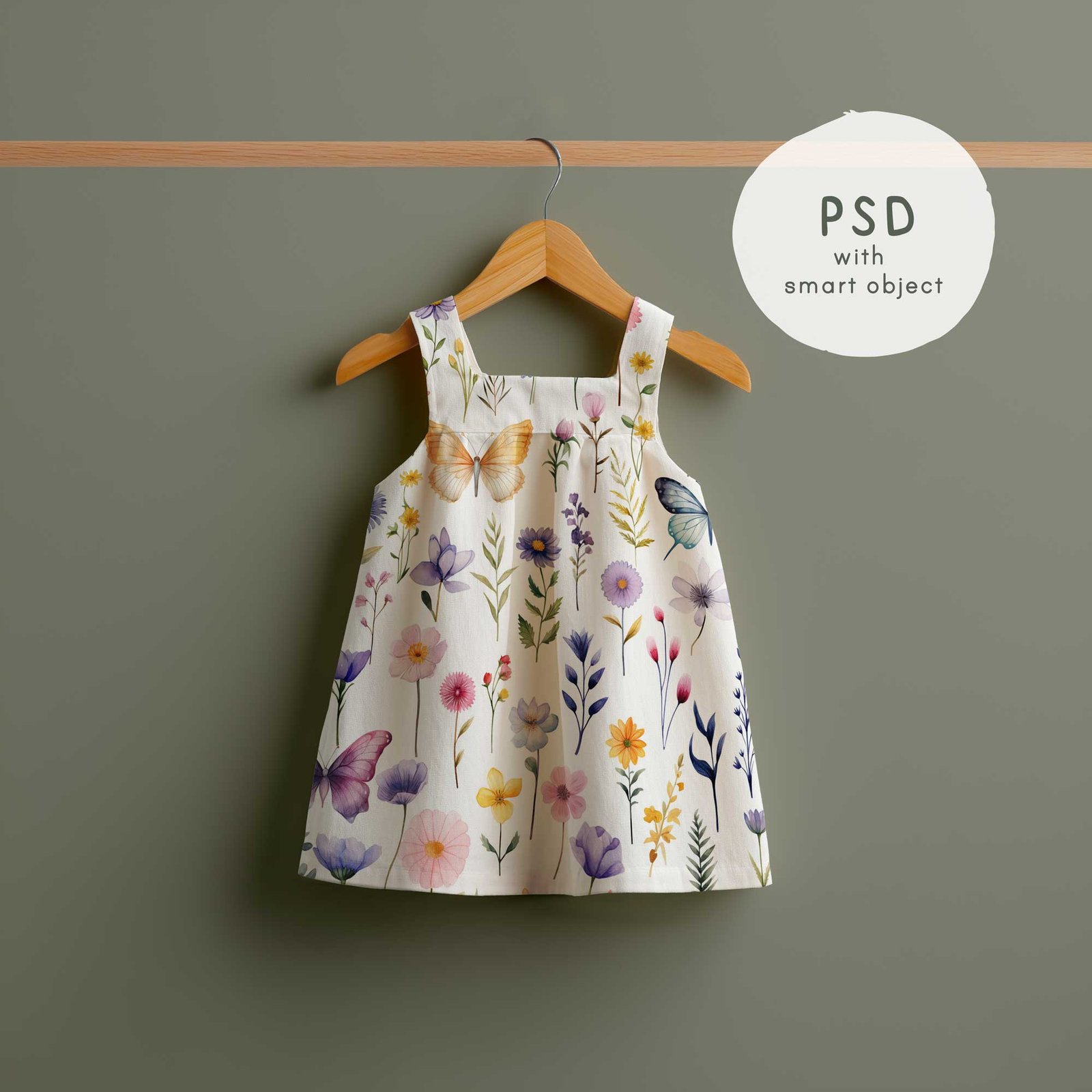 Toddler Dress Mockup, Kids Clothing - PNG and PSD Smart Object - Image 4