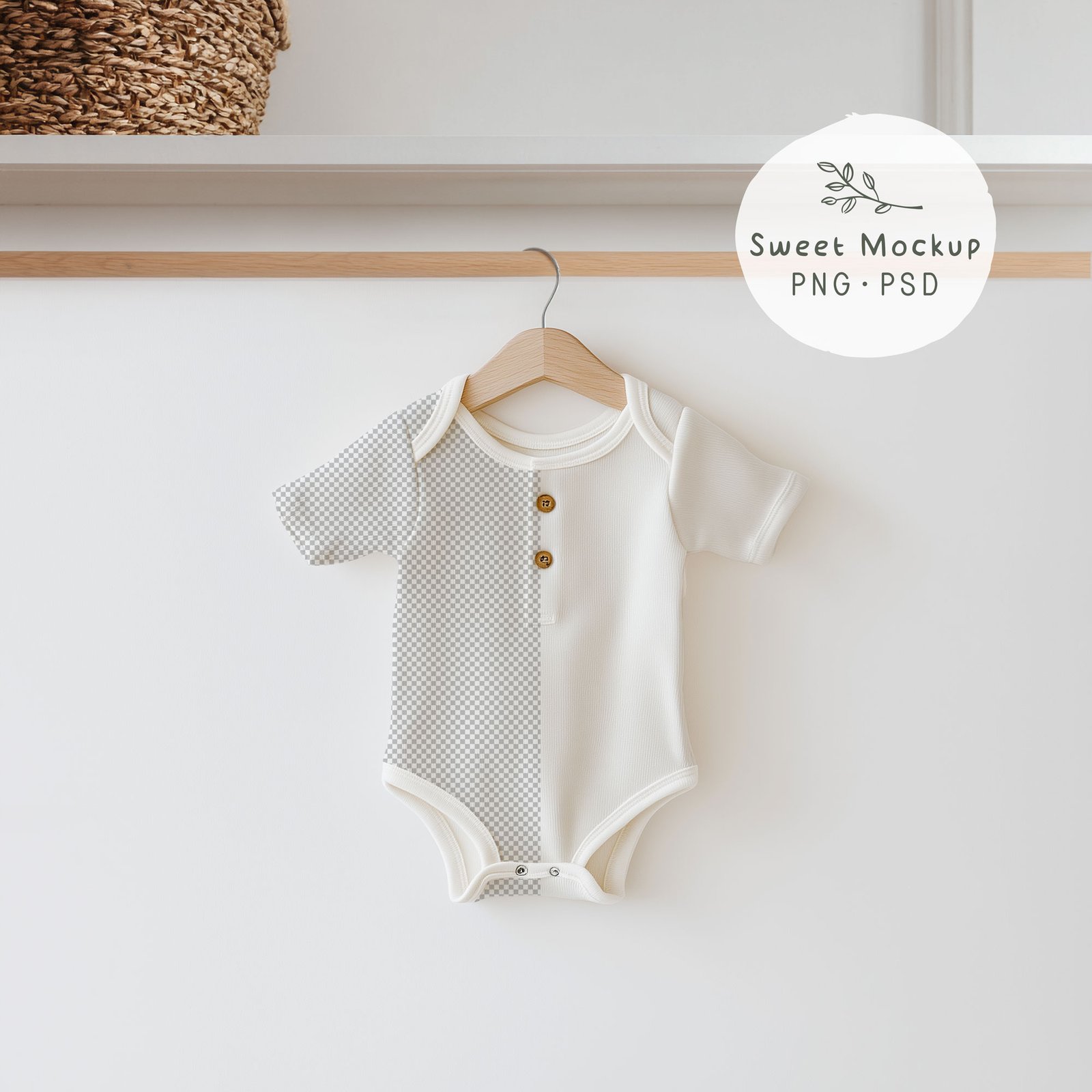Baby romper Mockup, PNG and PSD Smart Object - Image 2